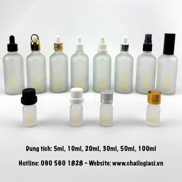 Chai mỹ phẩm thủy tinh